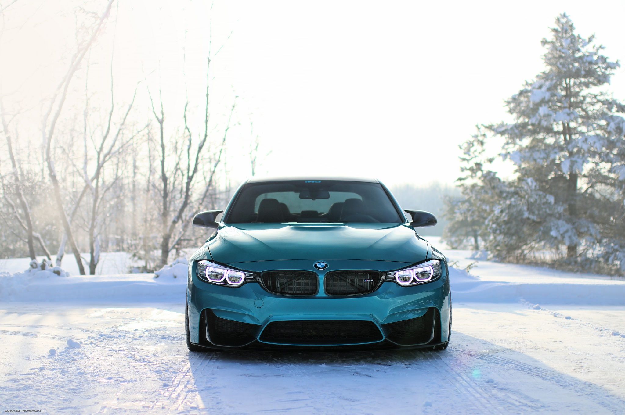 2048x1361 Wallpaper BMW, blue, winter, snow, face, F80 for mobile and desktop, section bmw, resolution 2048x1361