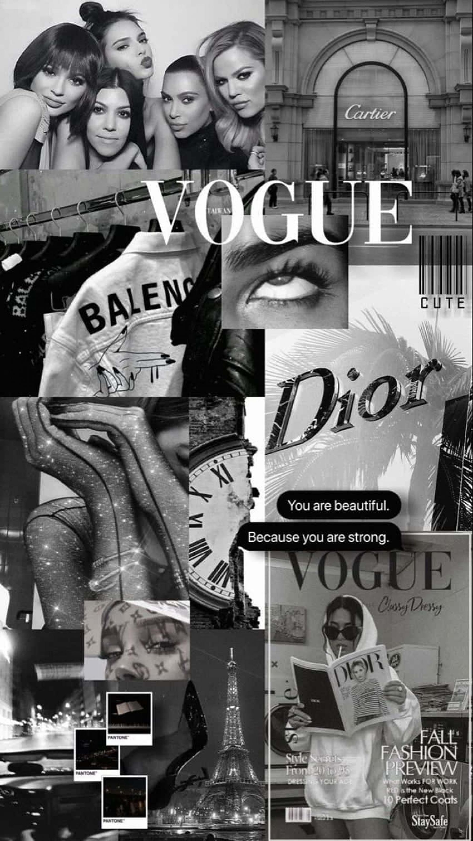 1800x3195 Luxury Brands Christian Dior Logo Magazine Collage