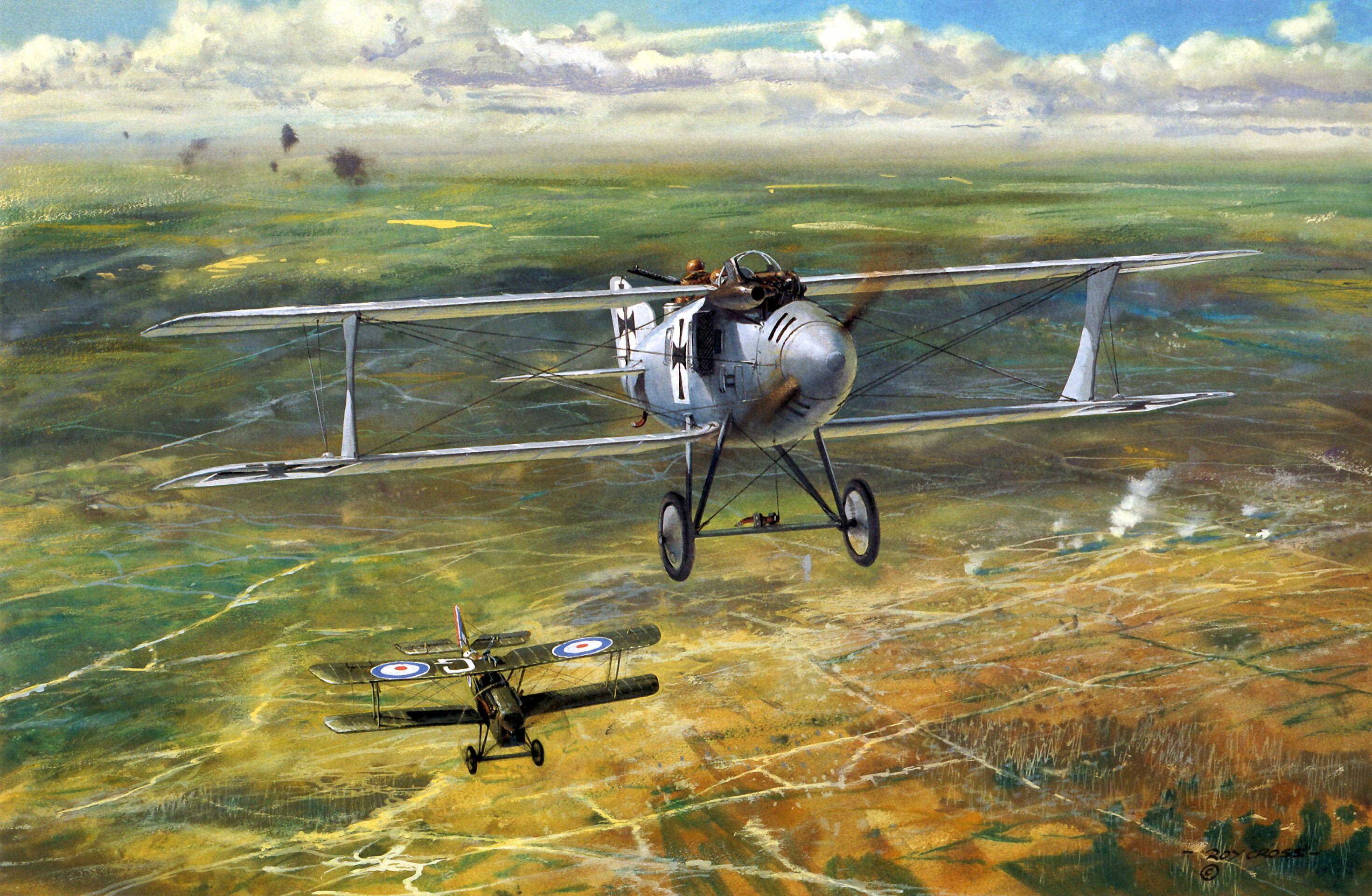 2941x1920 Picture Airplane antique Painting Art Aviation 2941x1920