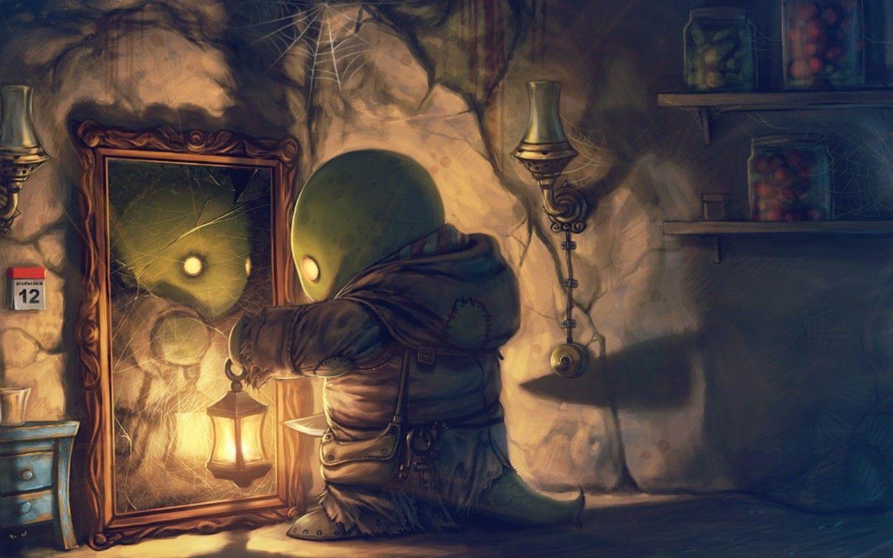 1280x800 green, Final Fantasy, video games, weird, fantasy art, Tonberry