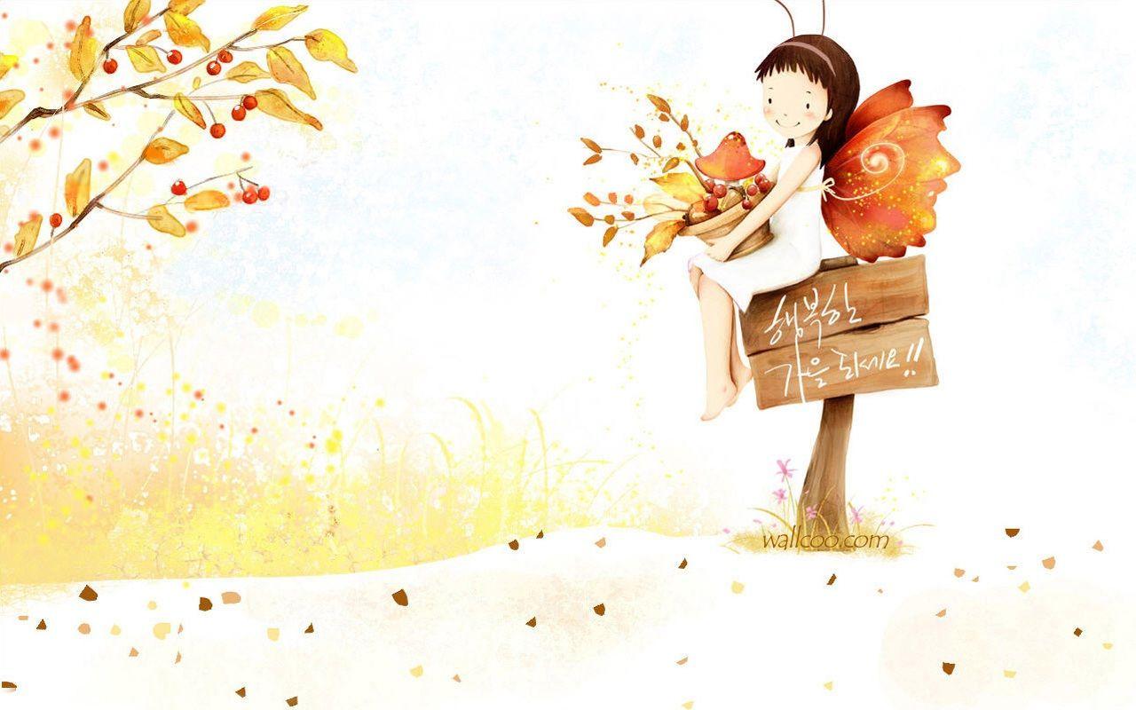 Cute Fall Cartoon Wallpapers Top Free Cute Fall Cartoon