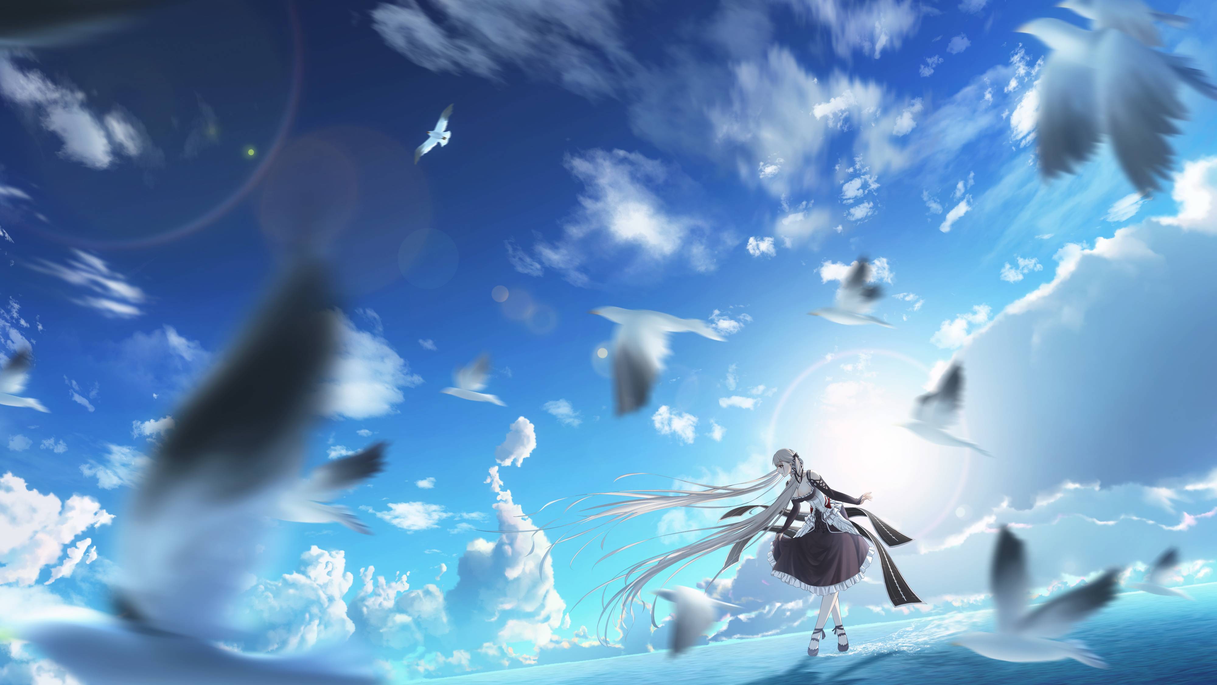 4000x2250 Formidable Azur Lane Anime girl 4K Wallpaper