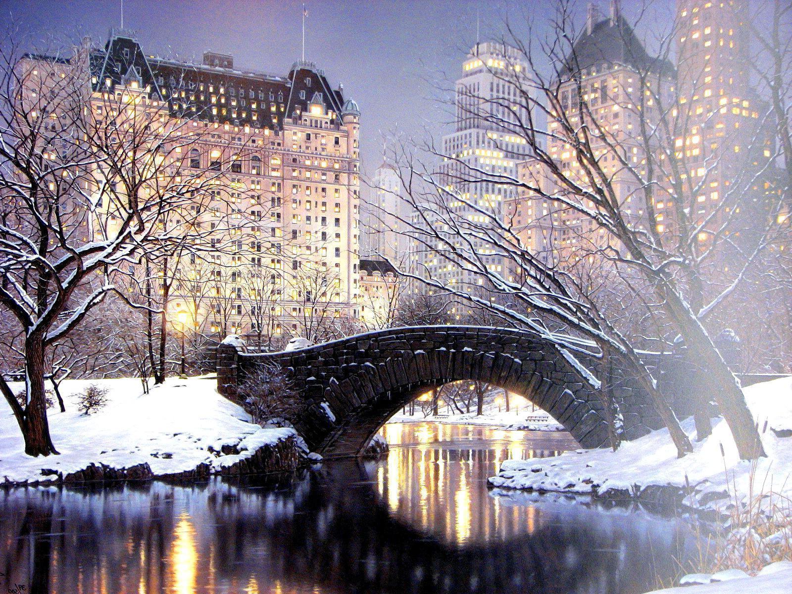 Central Park Snow Wallpapers - Top Free Central Park Snow Backgrounds ...