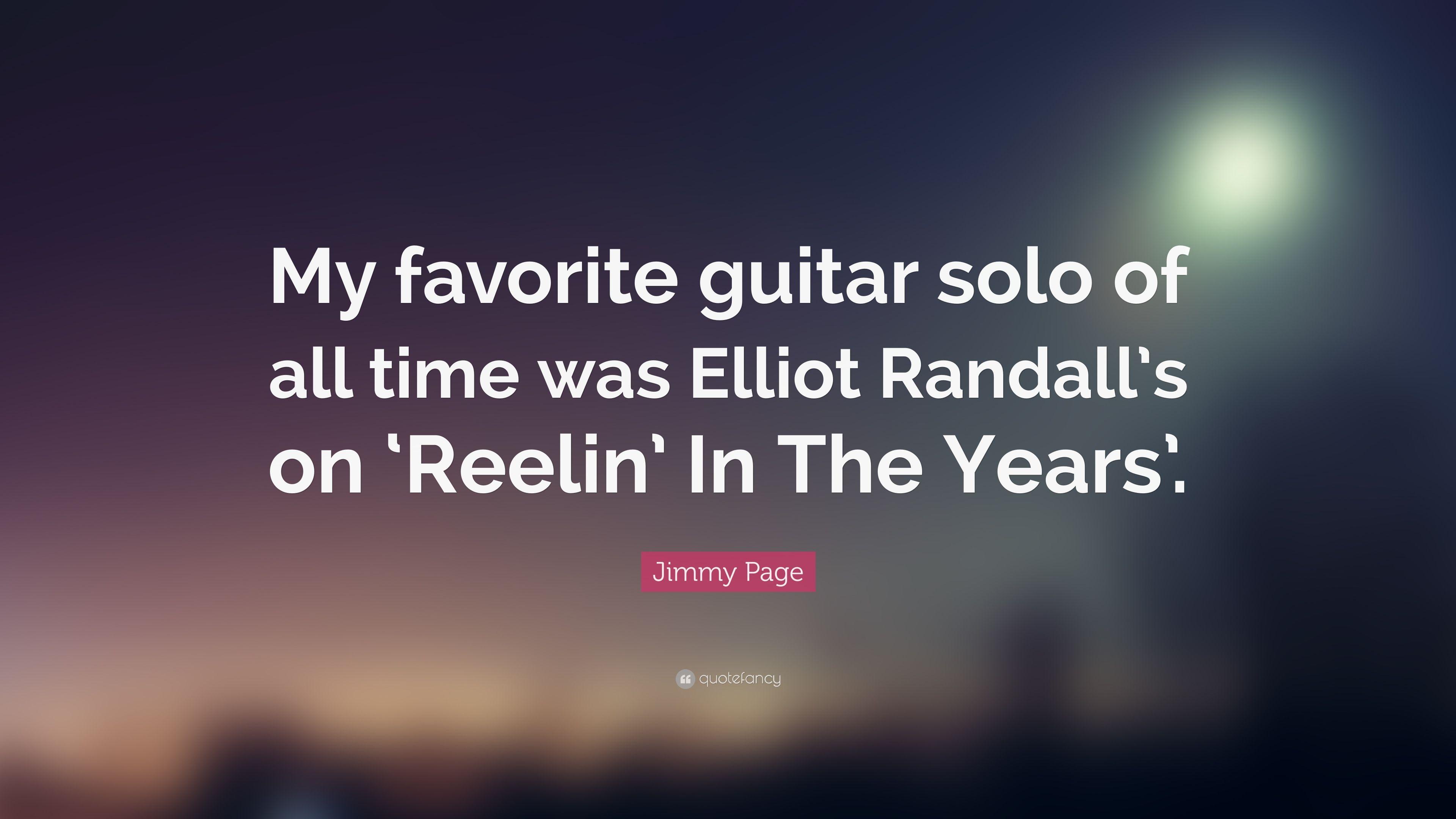 3840x2160 Jimmy Page Quote: “My favorite guitar solo of all time was Elliot