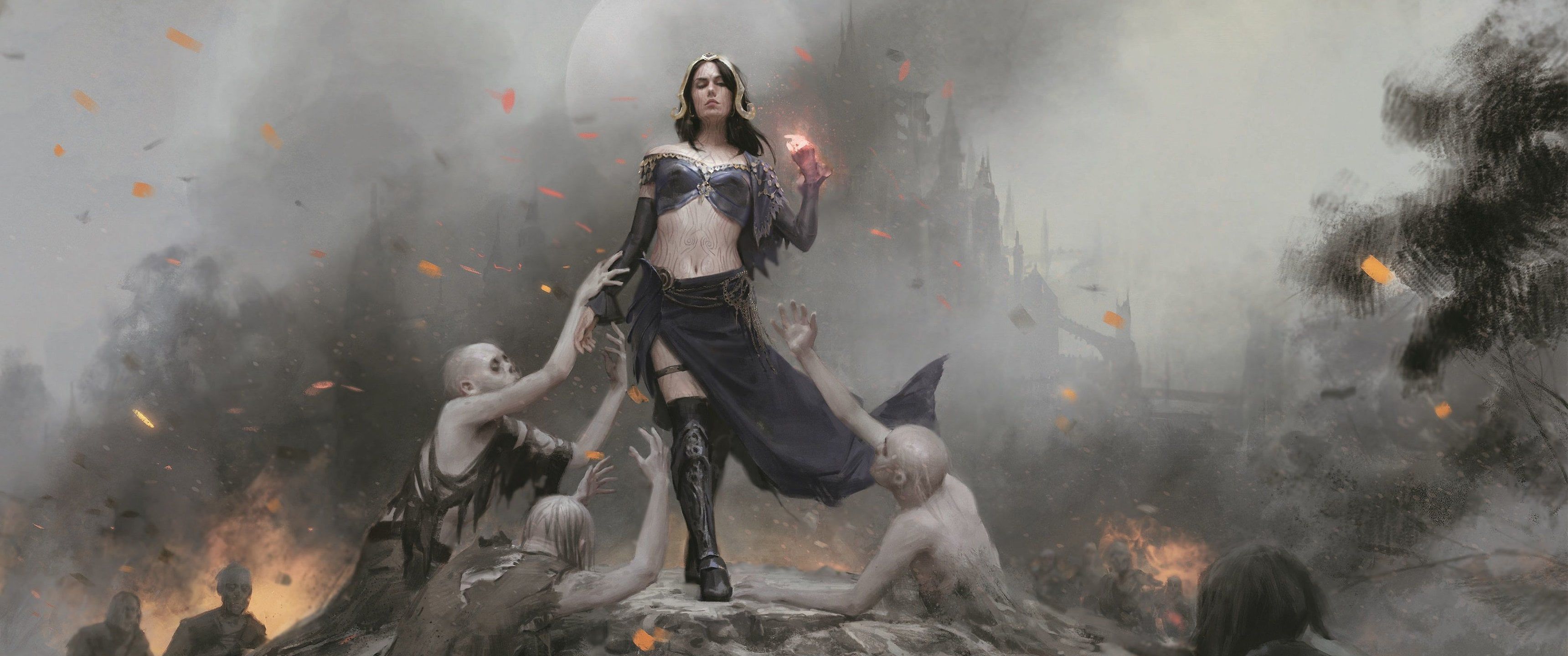 3440x1440 Here is a 3440x1440p wallpaper collection of MTG card art that I put together :)