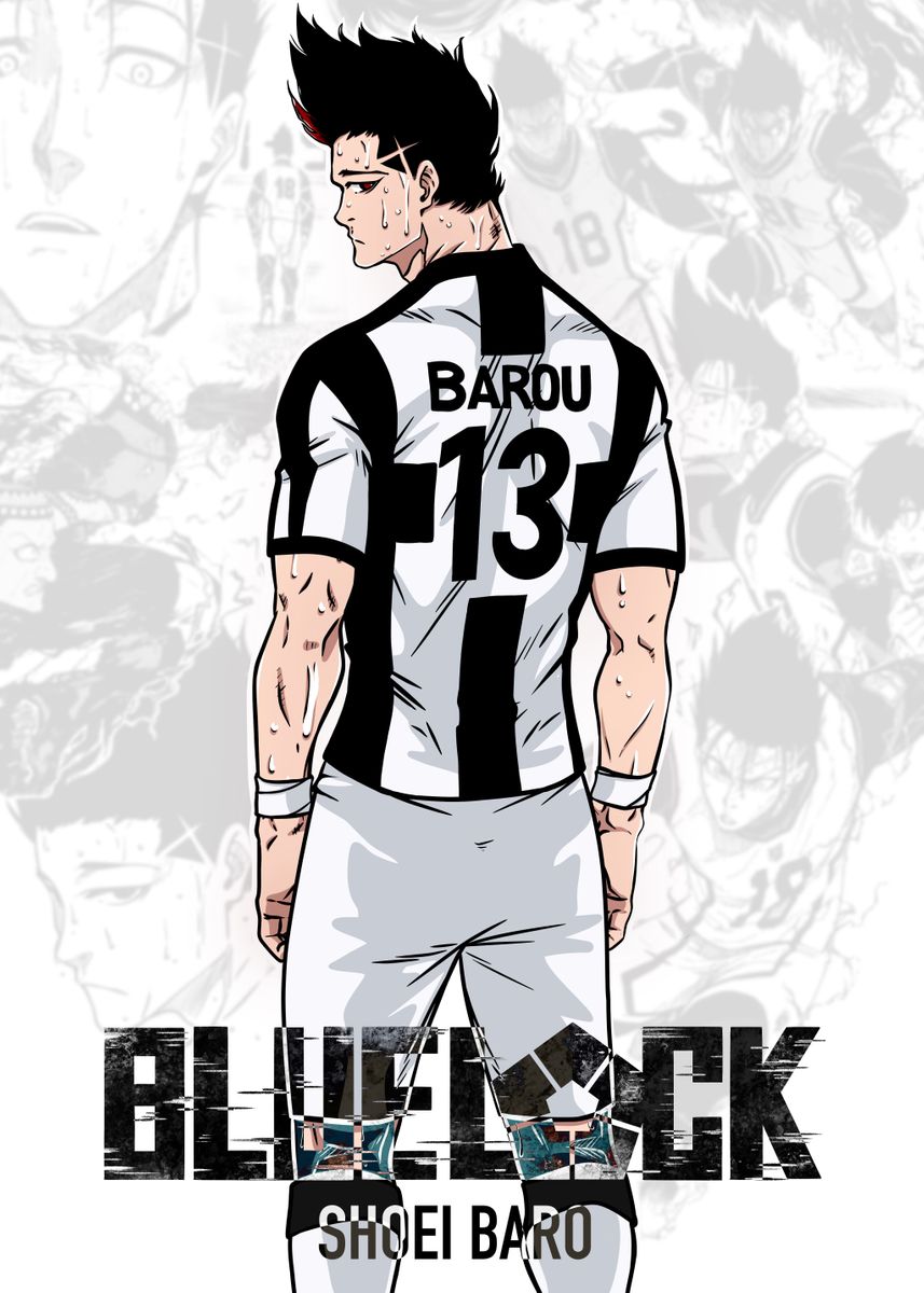 857x1200 Barou Blue Lock Wallpaper