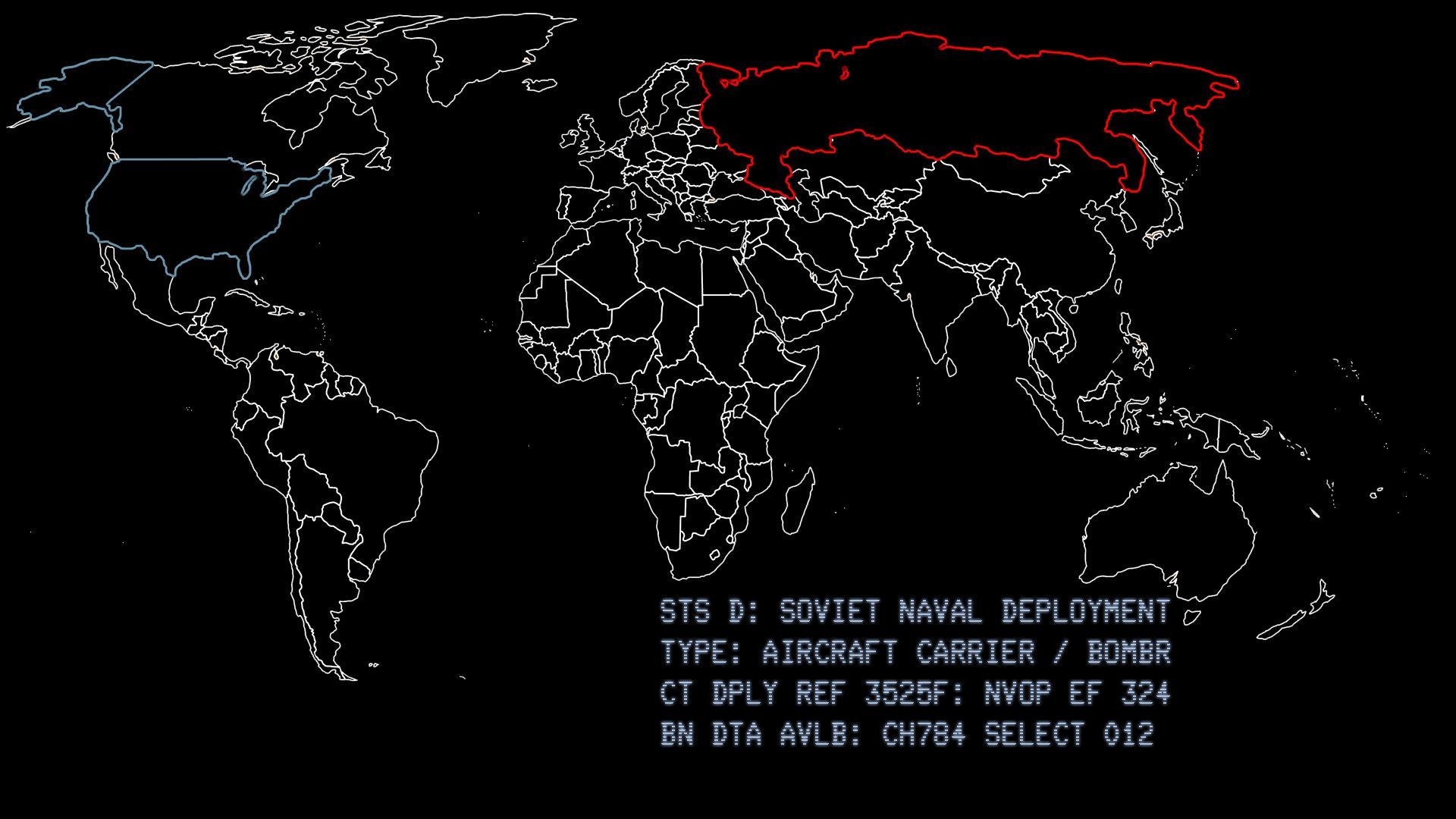 1920x1080 Wargames HD: Strategic World Map with Soviet Naval Deployment Highlights
