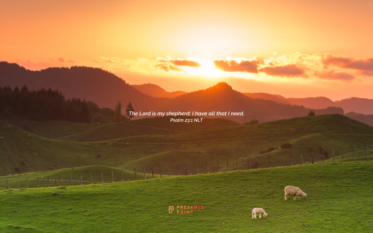 1280x800 Wallpaper Image for Your Encouragement. Psalm 23:1