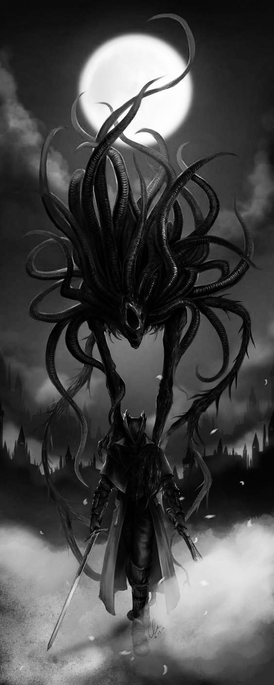 564x1410 Bloodborne Moon Presence