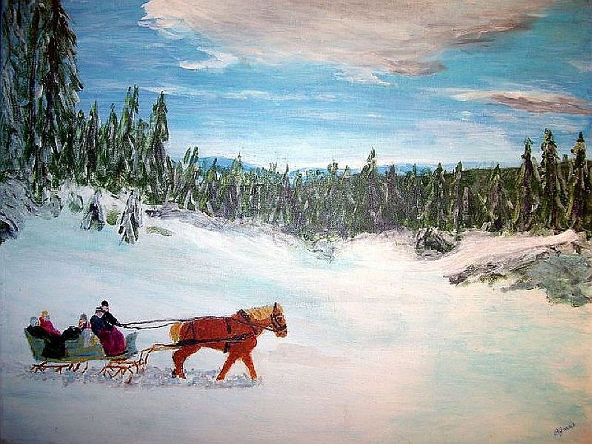 Sleigh Ride Wallpapers - Top Free Sleigh Ride Backgrounds - WallpaperAccess