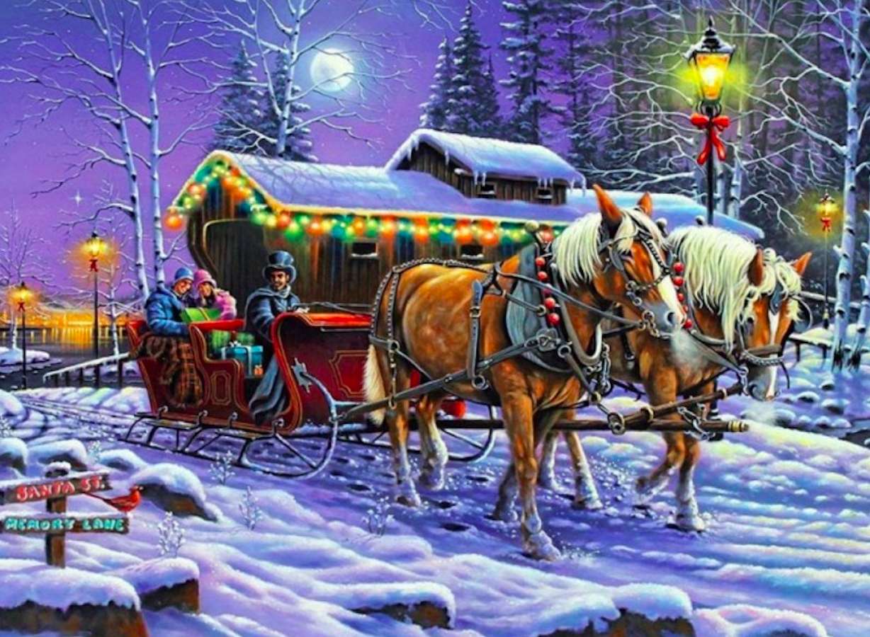 1228x900 Winter sleigh ride