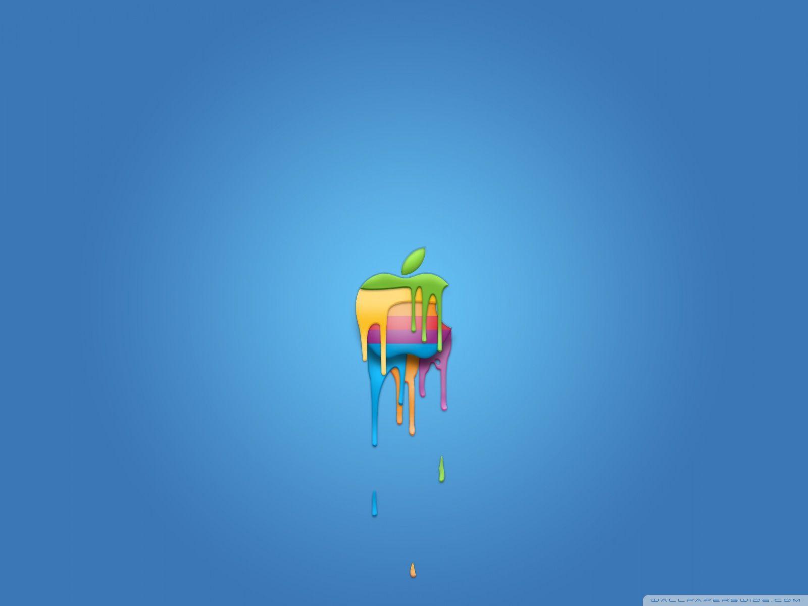 1600x1200 Apple Logo Paint Ultra HD Desktop Background Wallpaper for 4K UHD
