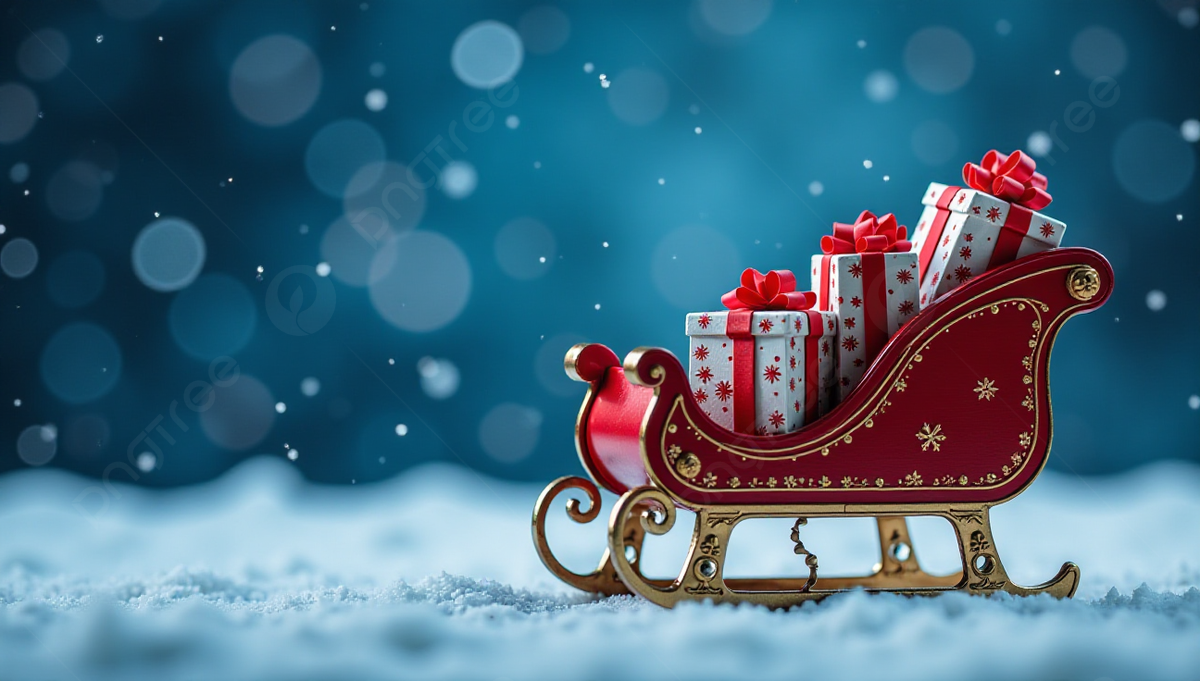 1200x681 Christmas Sleigh Background Image, HD Picture and Wallpaper For Free Download