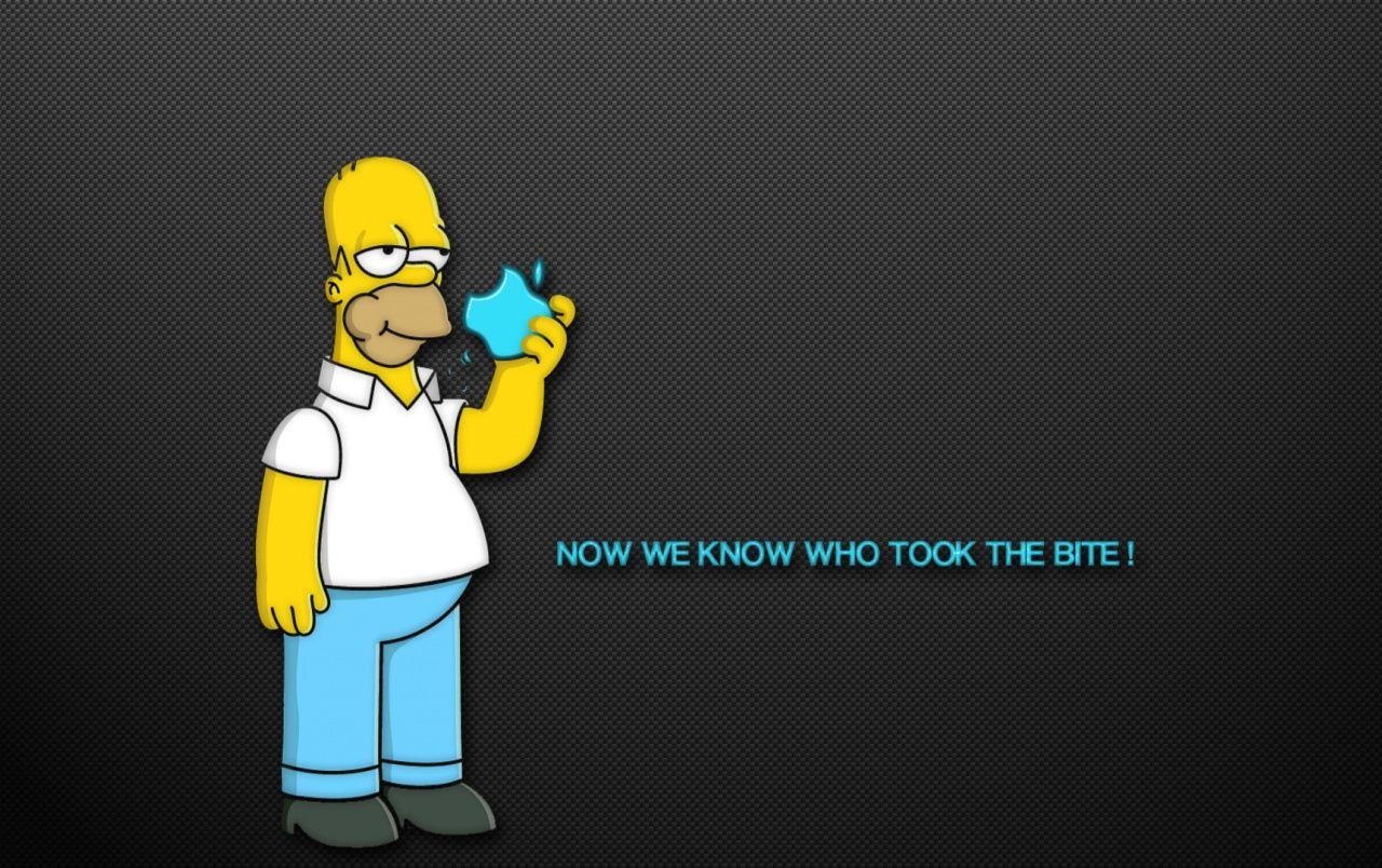 1280x804 Homer Apple wallpaper. Homer Apple