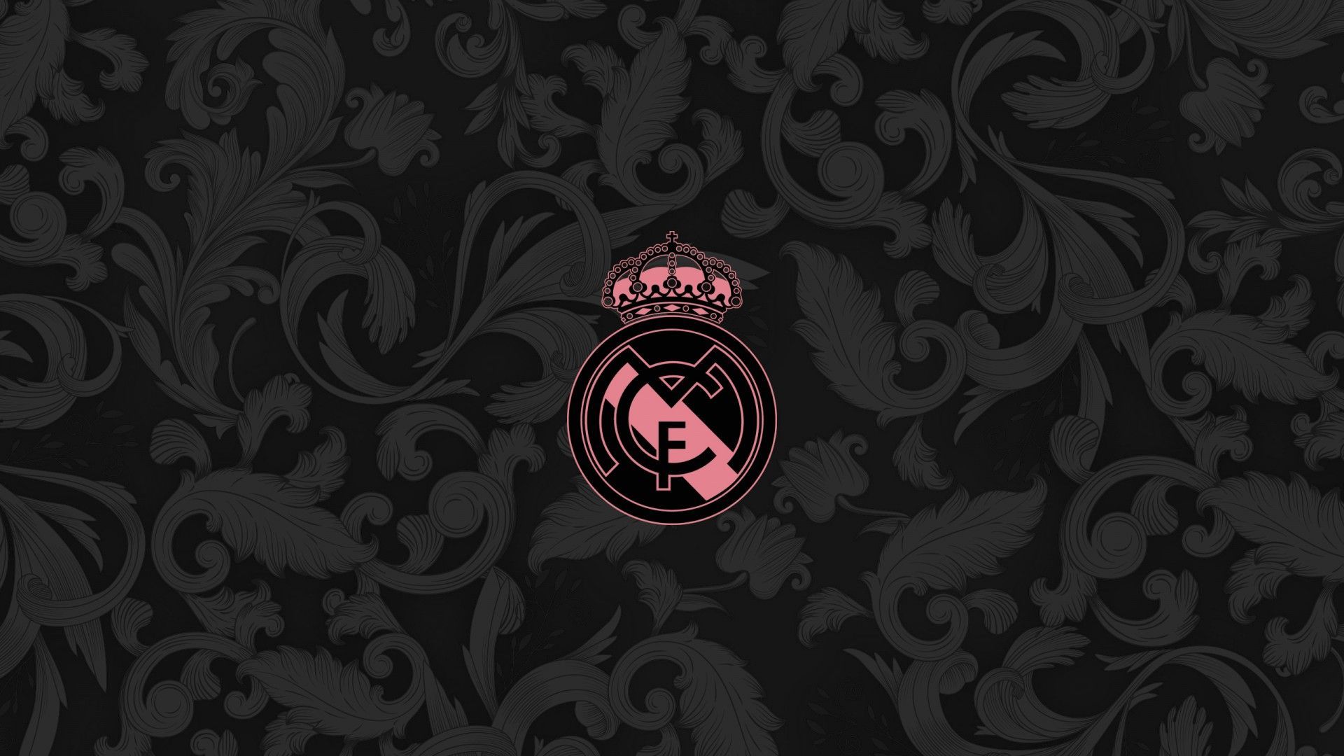 1920x1080 Crest Emblem Logo Soccer Symbol Light Ash Black Background HD Real Madrid C.F Wallpaper