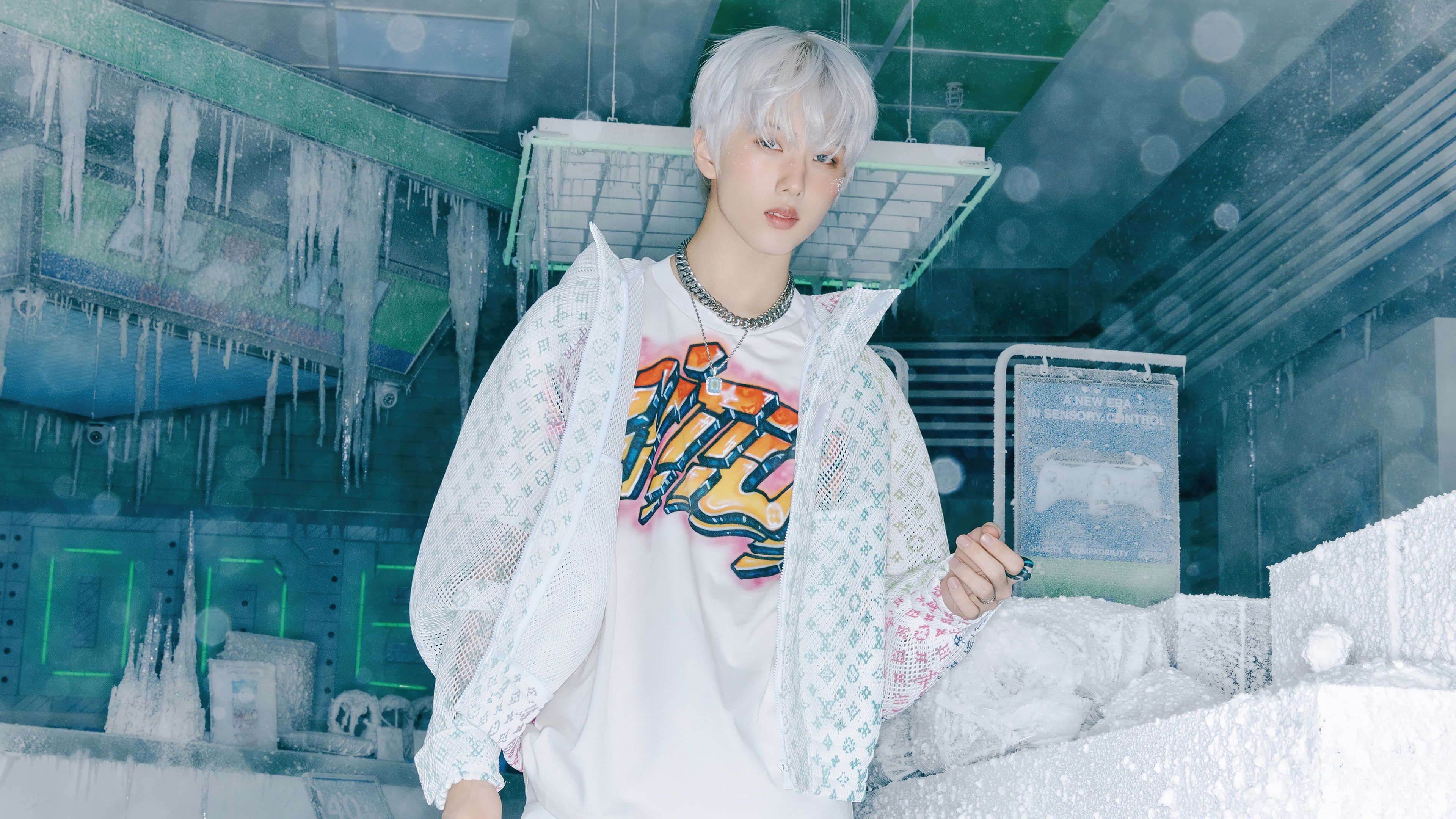3840x2160 jisung, nct dream, kpop, glitch mode, 4k, HD Wallpaper