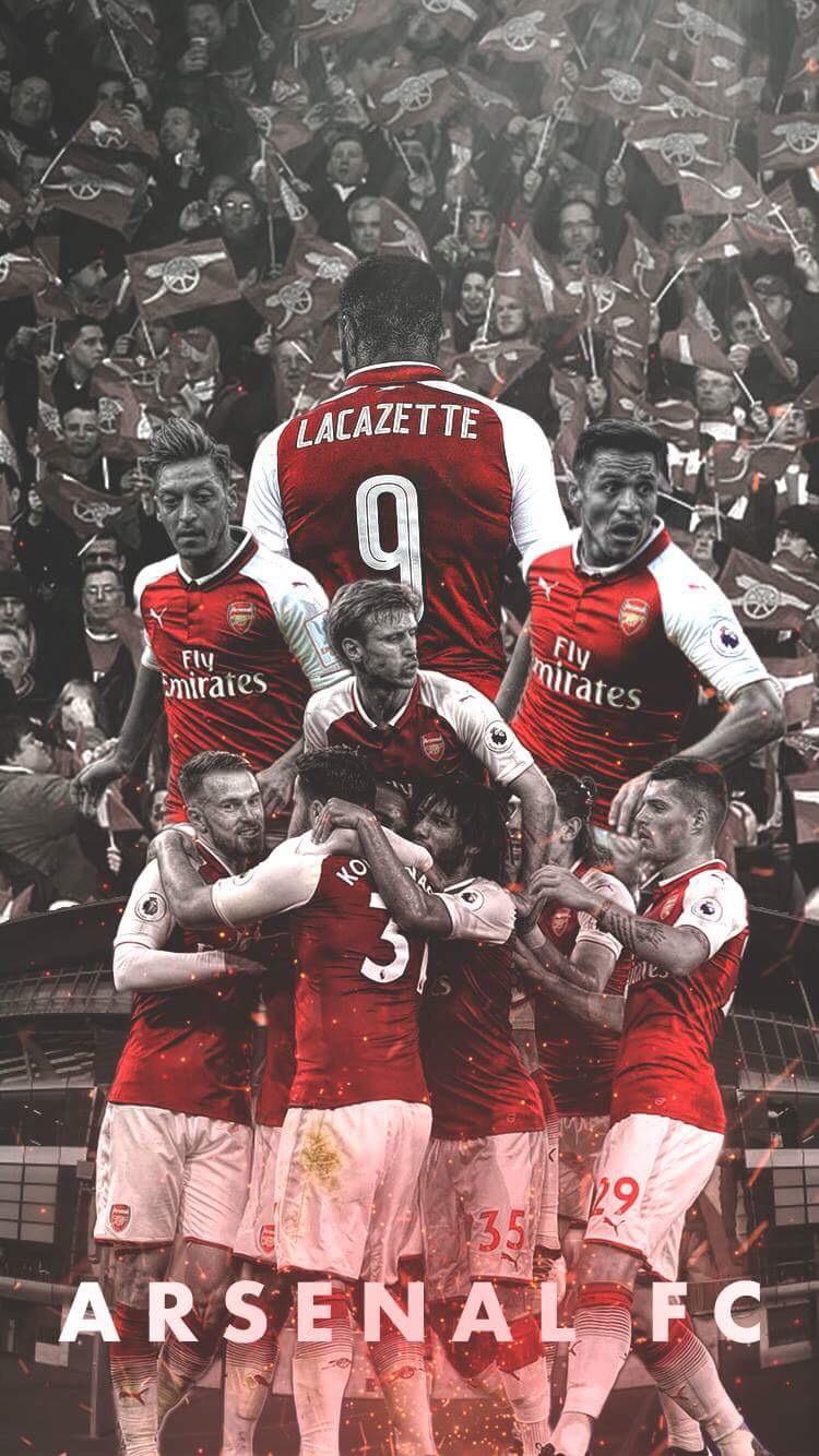 750x1334 Created an gunners team wallpaper, feedback appreciated :))
