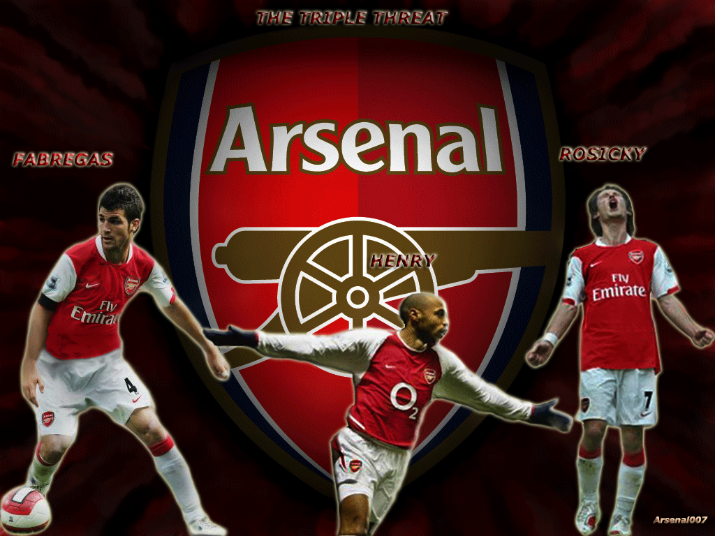 1024x768 Arsenal Team Wallpaper