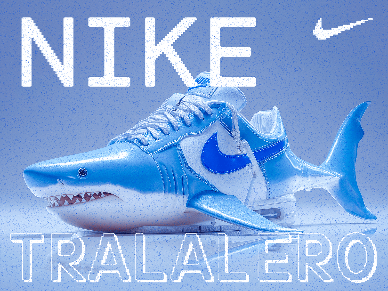 1600x1200 Nike Tralalero Tralala Italian Brainrot Meme Sneaker by Jon Sabutis on Dribbble