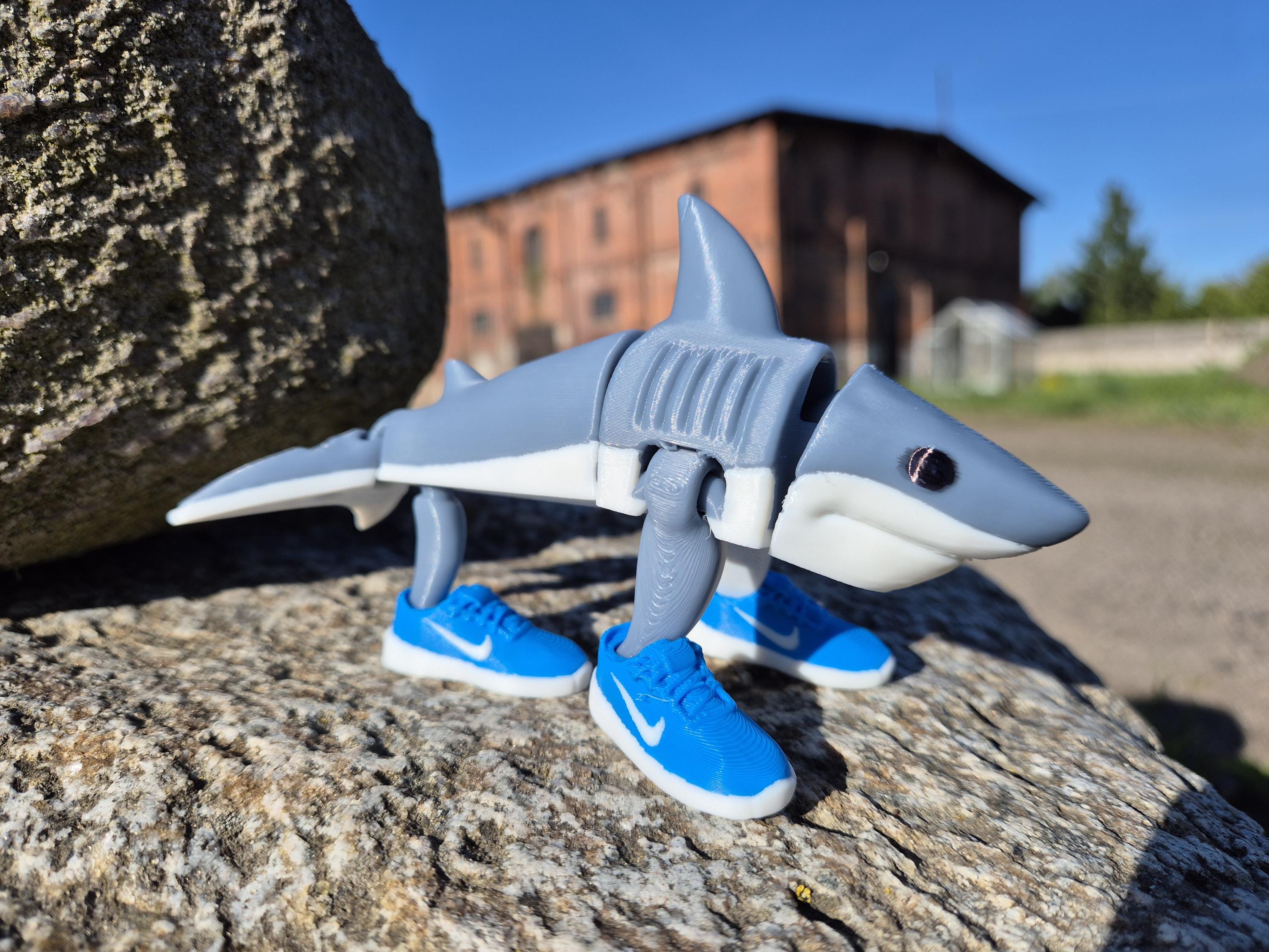 3000x2250 Brain Rot Toys PYBHMYTR Tralalero Tralala Decoration, Meme Shark Figurines, Creative 3D Italian Brainrot Shark In Sneakers, Collectible Figurine Gifts For Fans White Brainrot Plush
