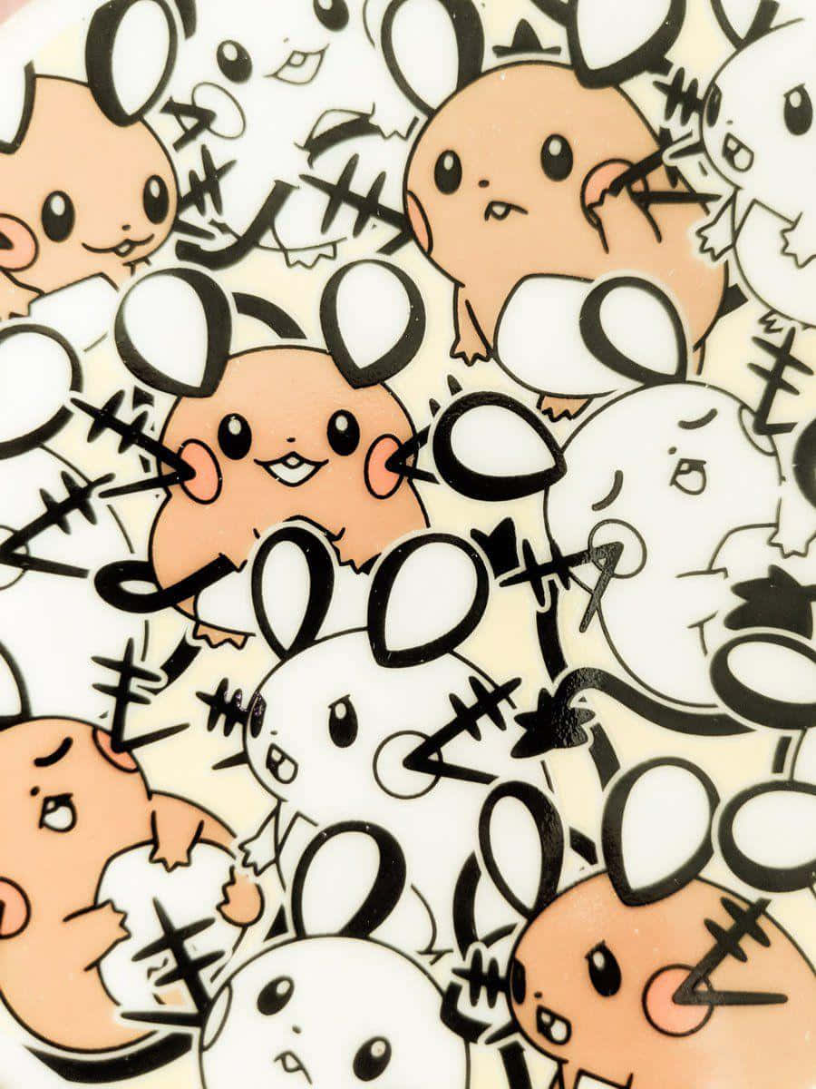900x1200 Download Cute Dedenne Many Wallpaper