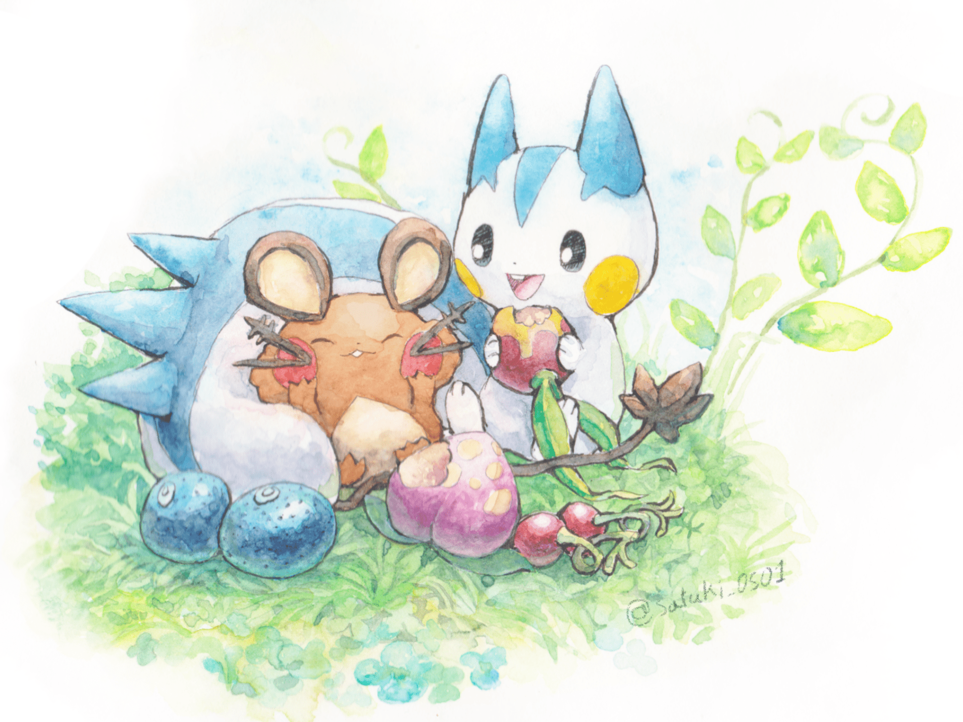 1920x1440 Download Cute Dedenne (Pokémon) Pachirisu (Pokémon) Video Game Pokemon HD Wallpaper