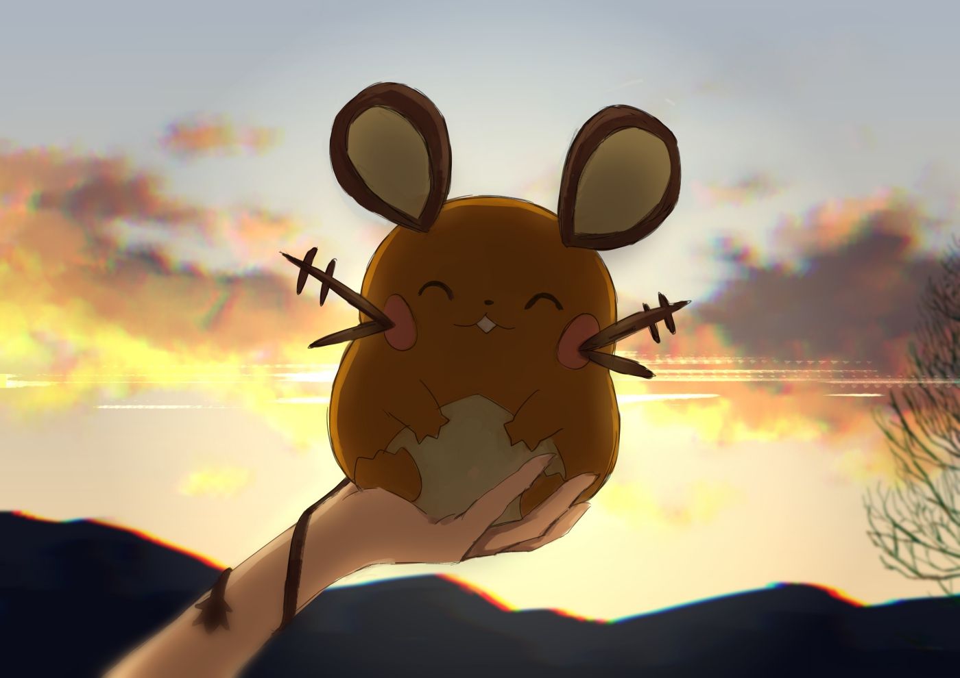 1400x990 Dedenneémon by melon syrup Anime Image Board