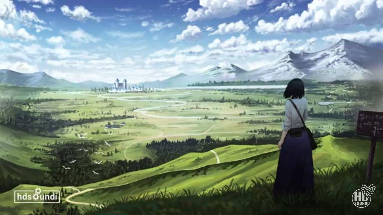 1280x720 Cloud Wallpaper, Wallpaper Background, Anime Scenery