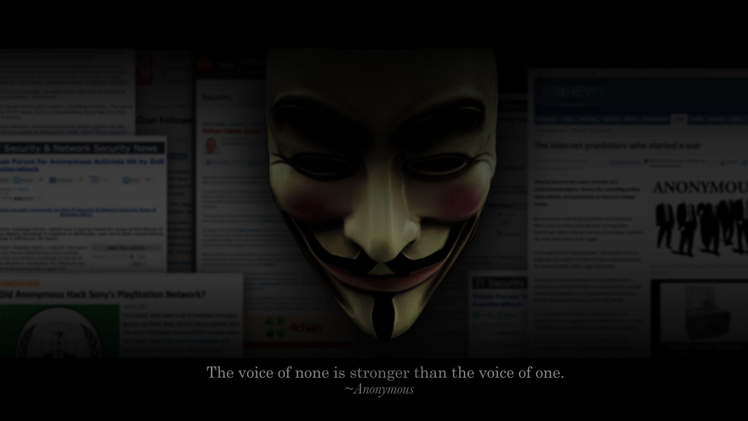 2560x1440 Anonymous wallpaperx1440