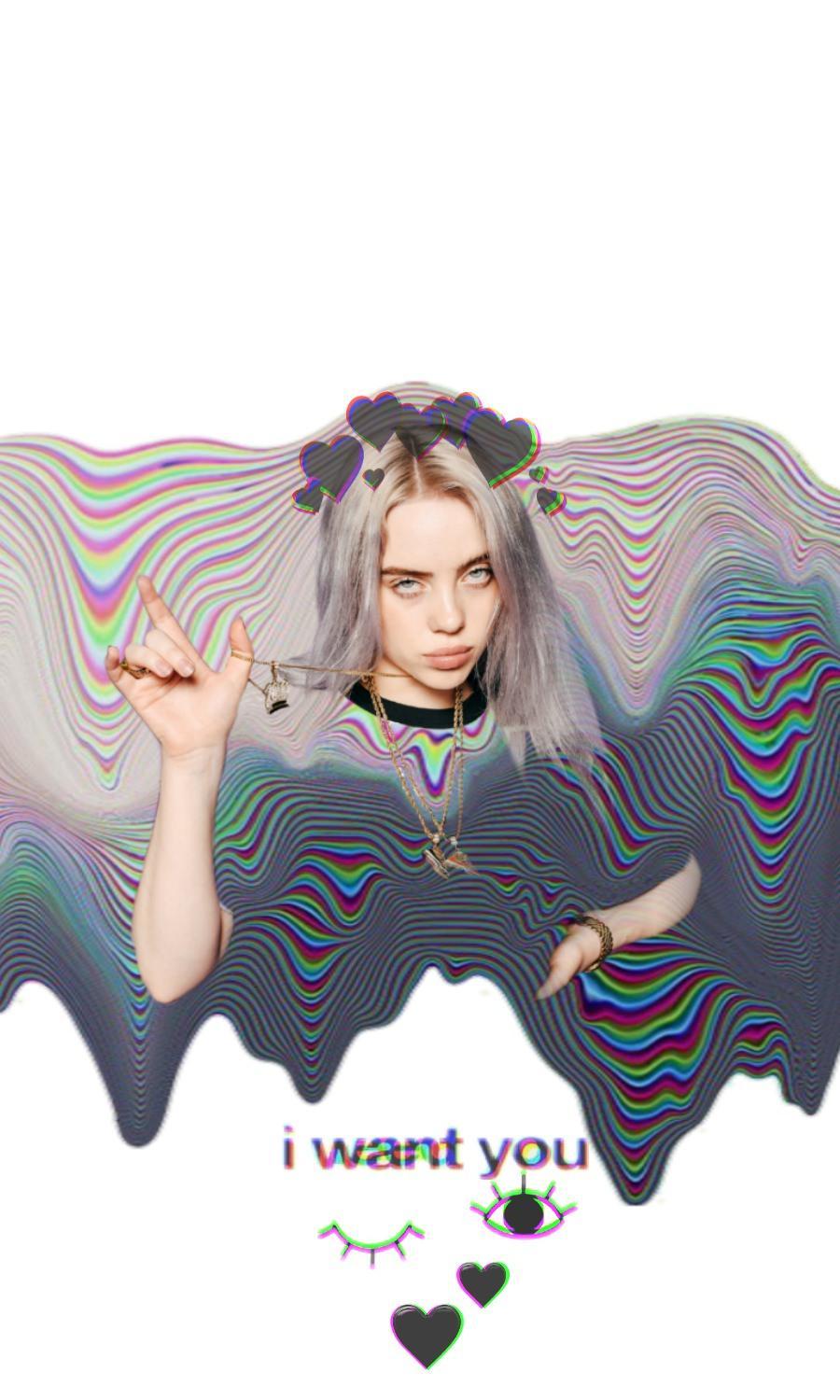 900x1500 Billie Eilish Drawing Wallpaper