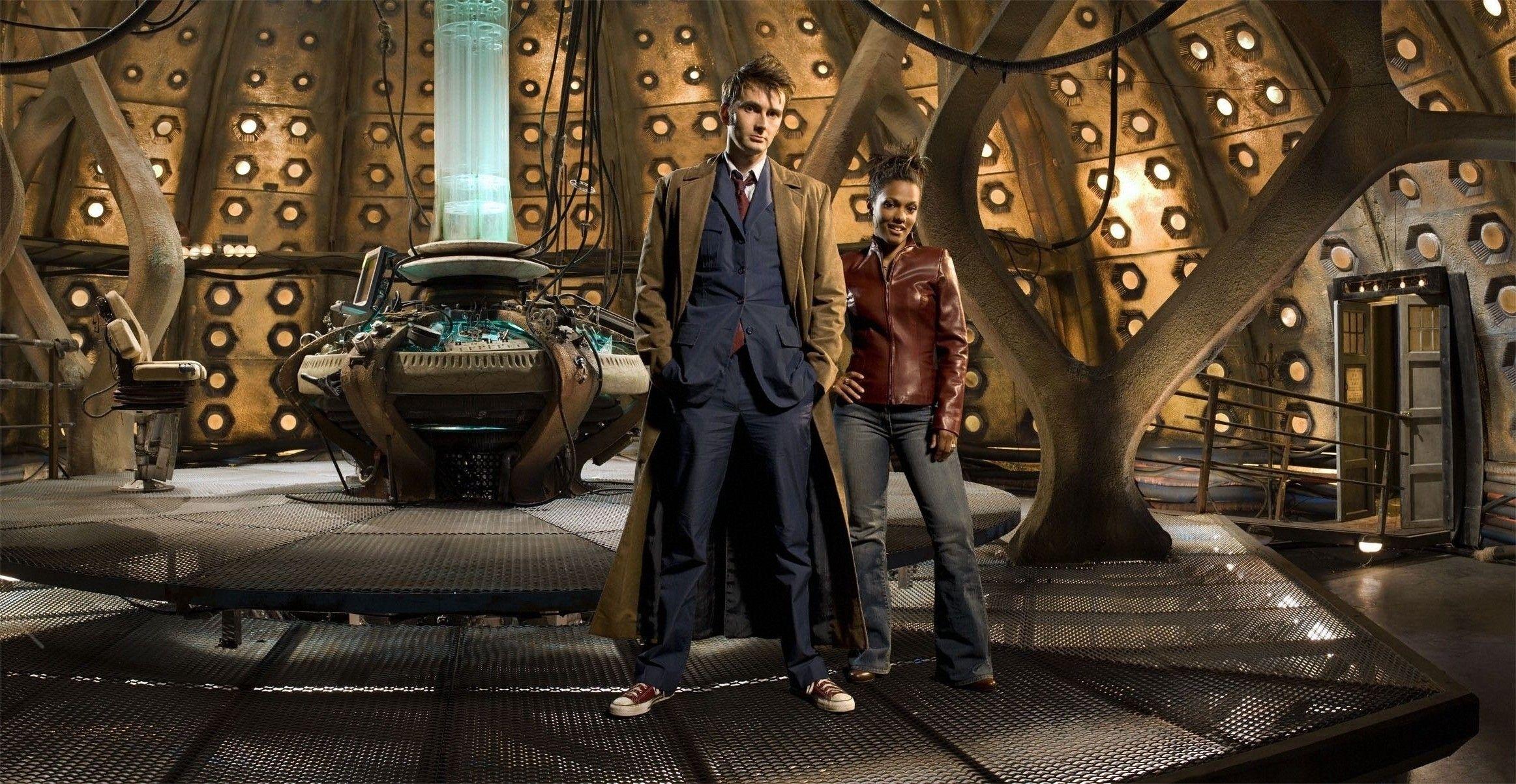 2325x1203 Doctor Who, The Doctor, TARDIS, David Tennant, Freema Agyeman