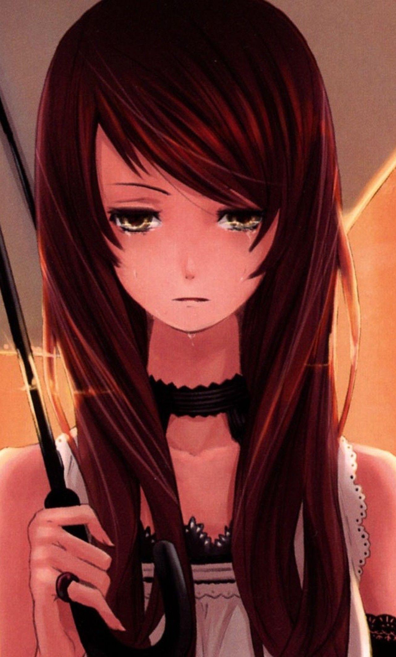 1280x2120 Sad Anime Girl - Ảnh Anime Cô Gái Buồn.  NS