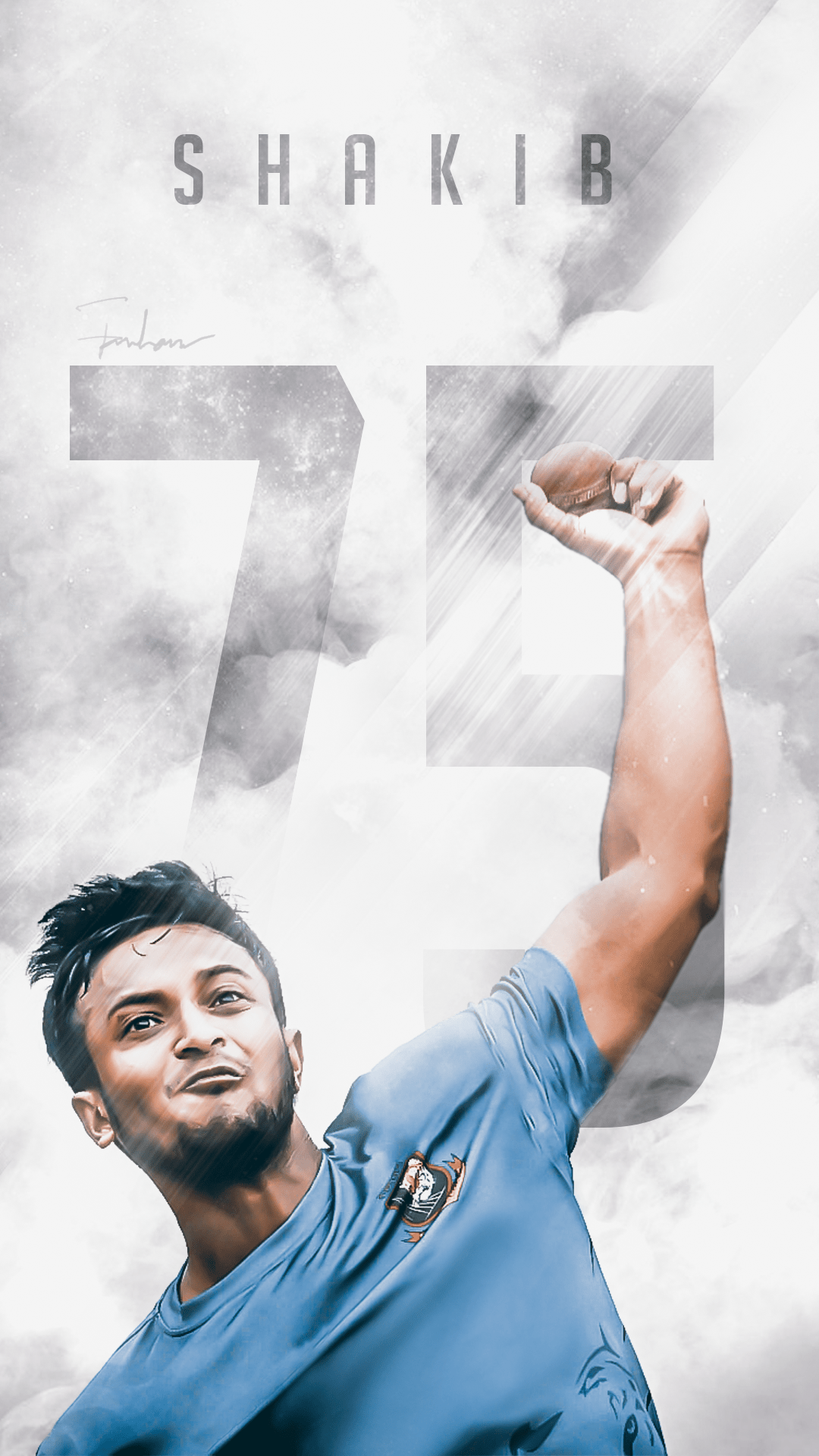 1080x1920 Shakib Al Hasan HD Smartphone Wallpaper