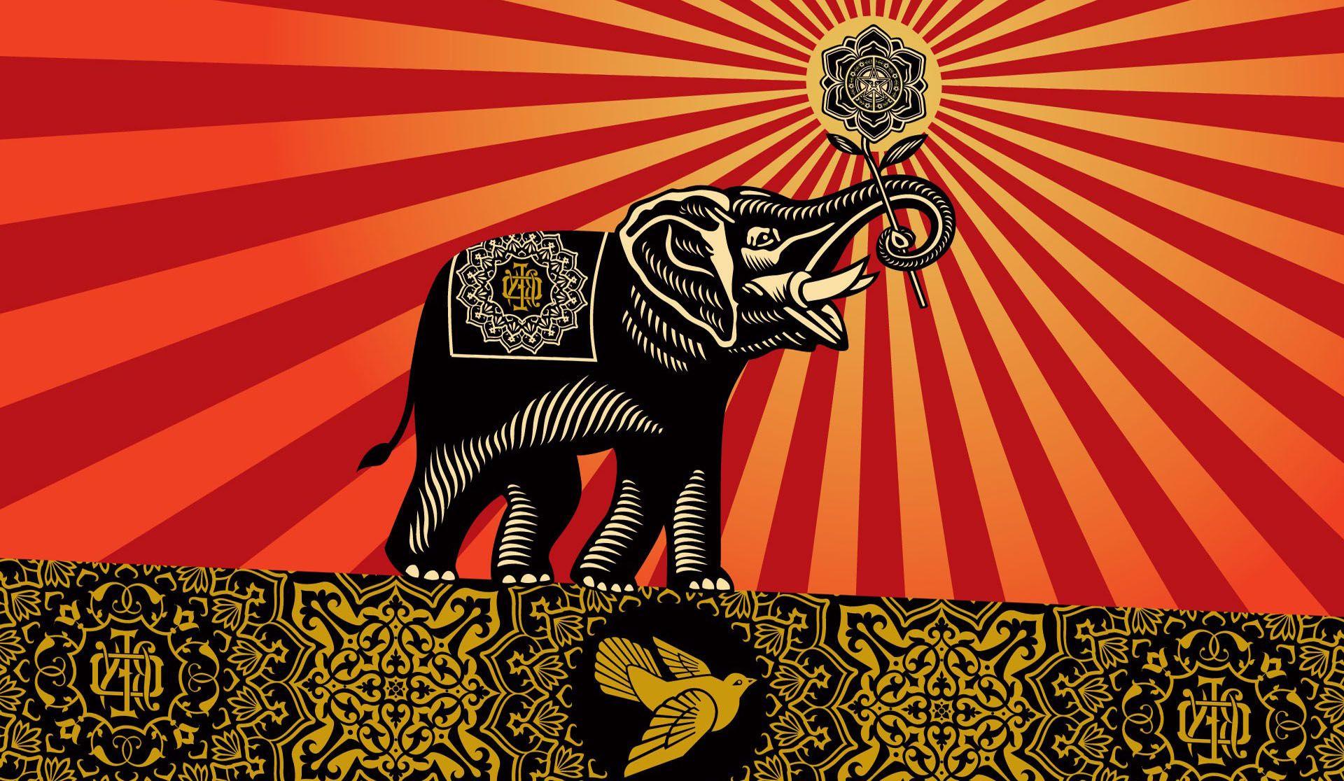 1920x1116 Obey Elephants Shepard Fairey Incase Wallpaper HD / Desktop and Mobile Background