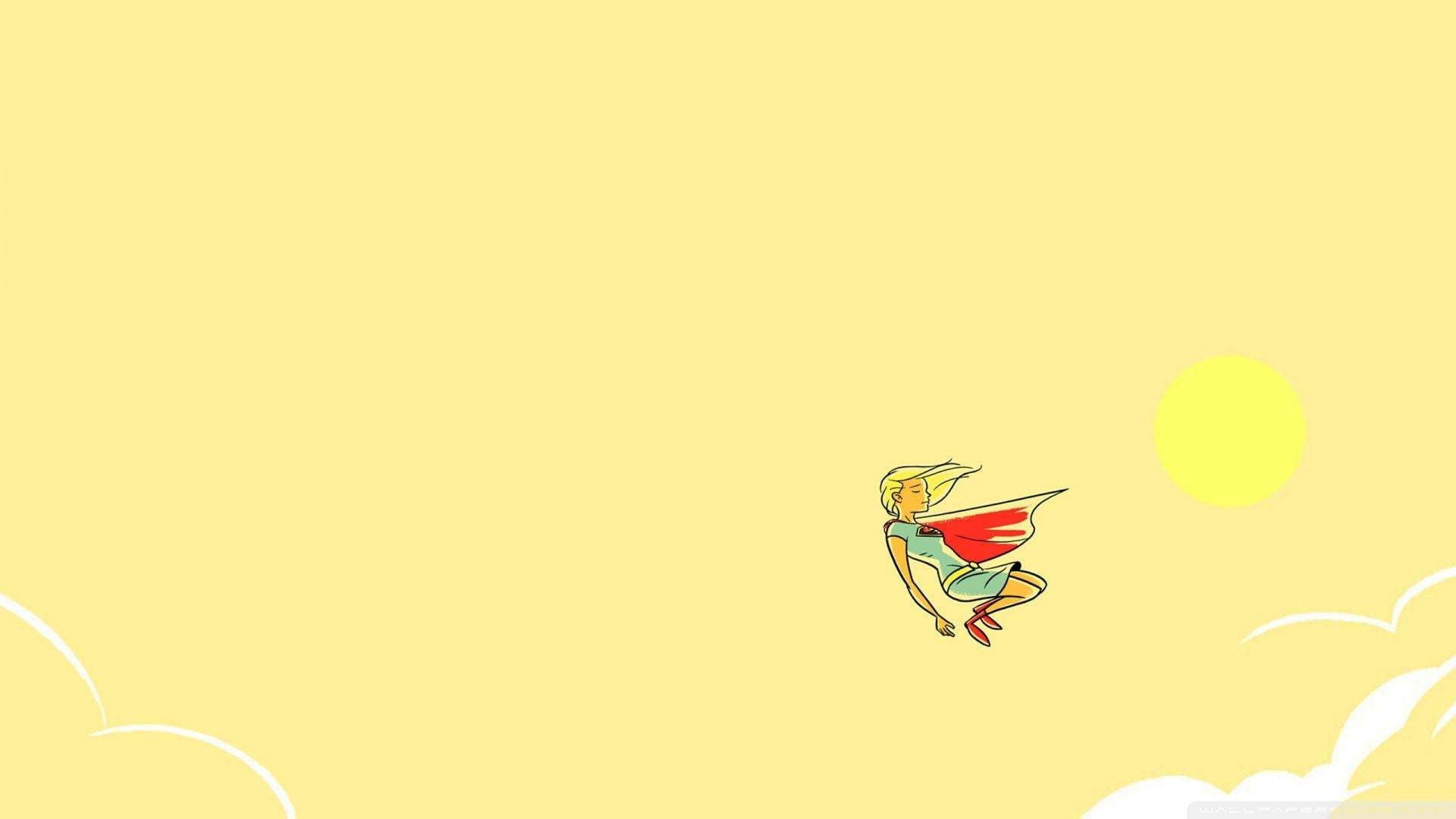 1920x1080 Supergirl Cartoon ❤ 4K HD Desktop Wallpaper for 4K Ultra HD TV