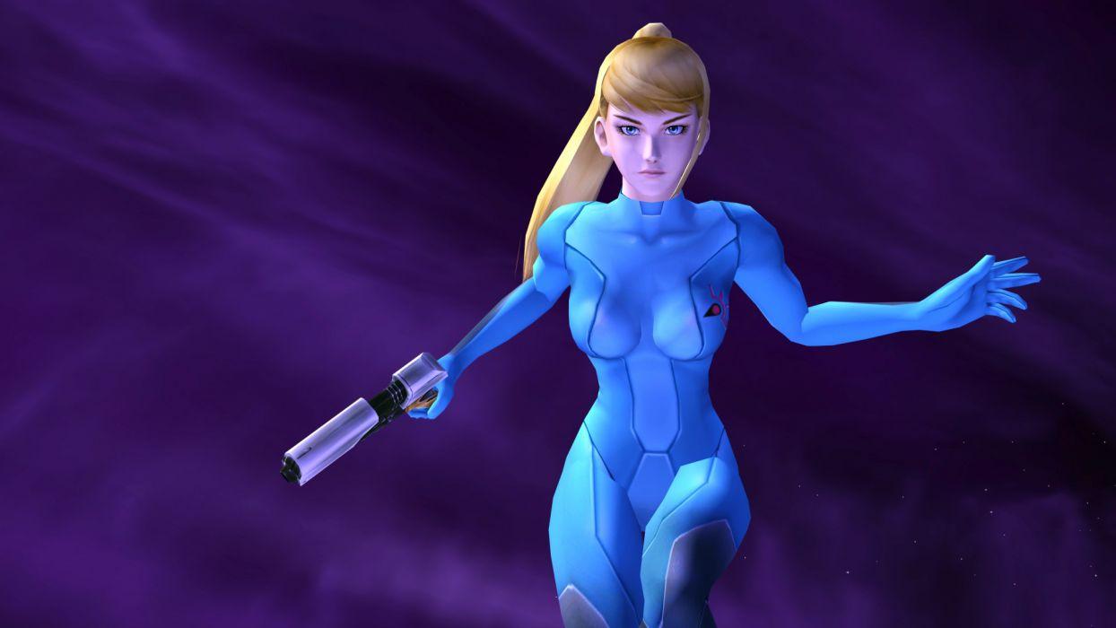 1244x700 Metroid video games zero suit Samus Aran Super Smash Bros