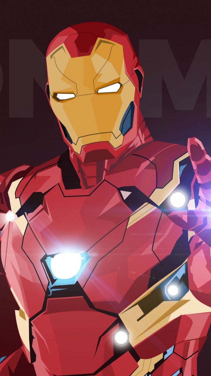 720x1280 Iron man, digital art, minimal, superhero, 720x1280 wallpaper