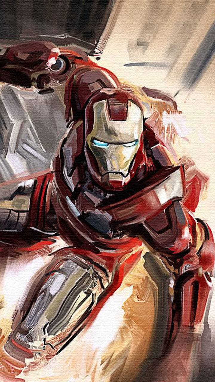 720x1280 Iron Man Sketch Wallpaper