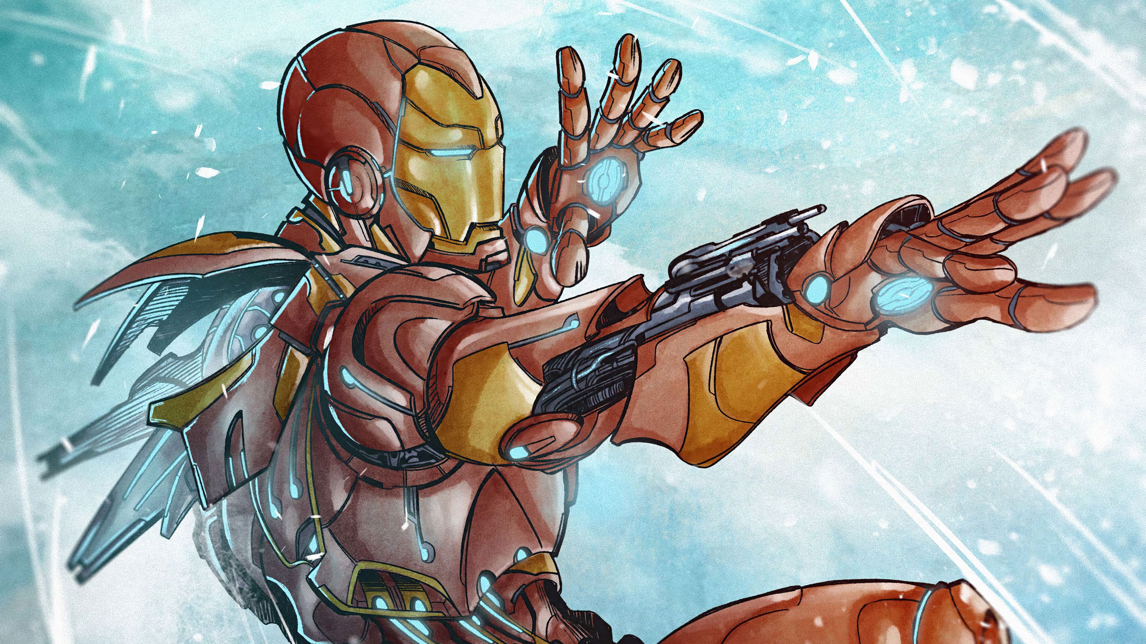 3840x2160 Download Comic Iron Man 4k Ultra HD Wallpaper