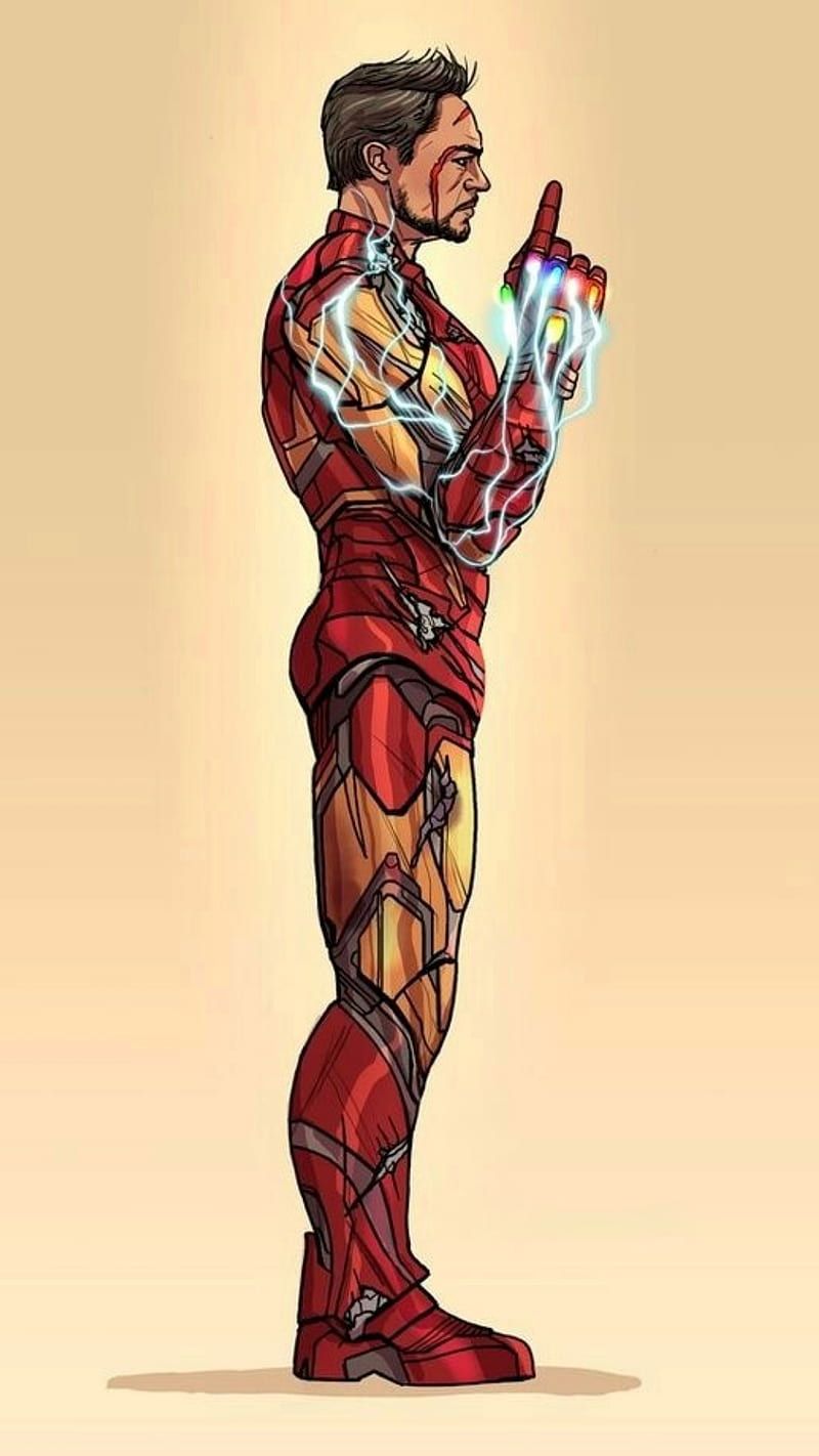 800x1422 Iron Man, avengers, drawings, endgame, infinity gauntlet, infinity saga, infinity war, HD phone wallpaper