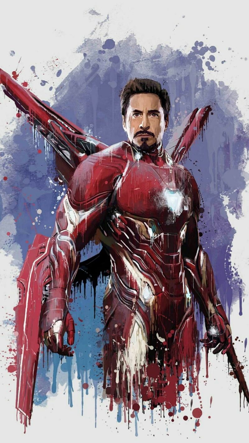 800x1422 Iron Man, art, avenger, avenger infinity war, iron, man, marvel, movies, hop HD phone wallpaper