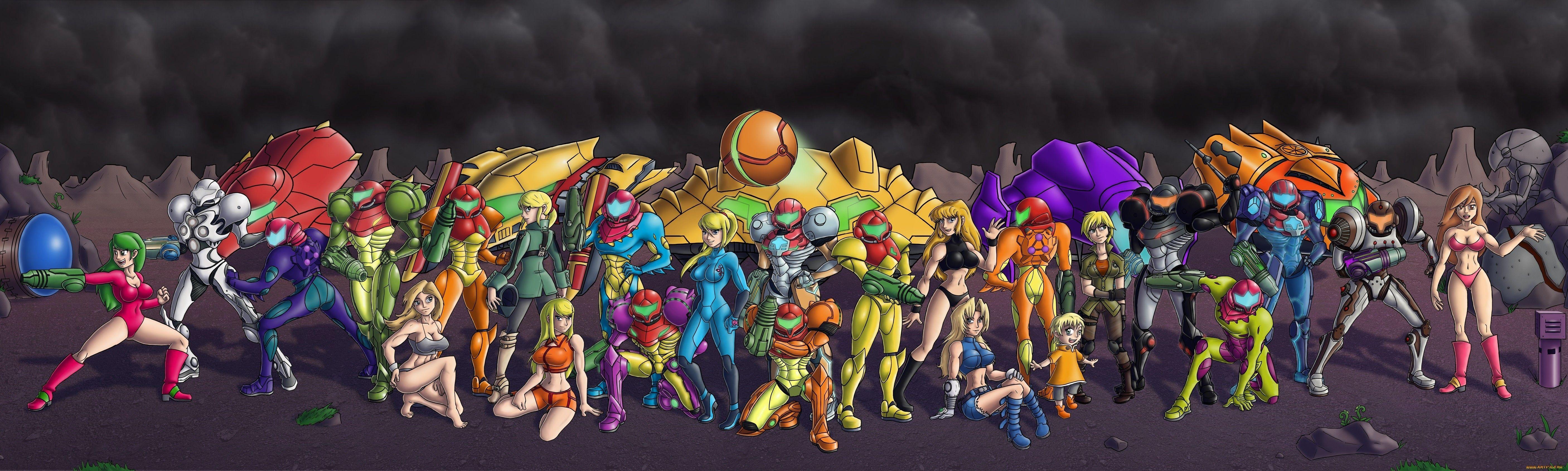 5625x1688 Metroid Comics Samus Aran Zero Suit Chozo Wallpaper Peace