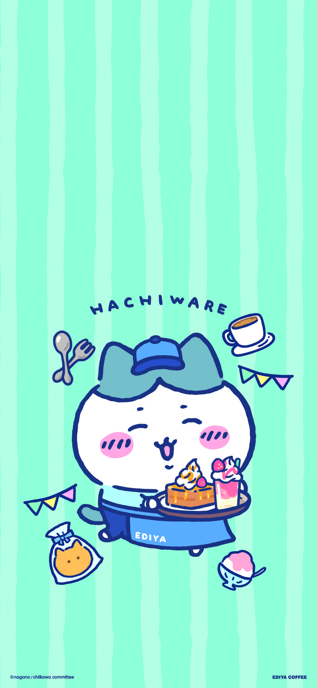 1080x2340 Chiikawa × Ediya Wallpaper : R Chiikawa_
