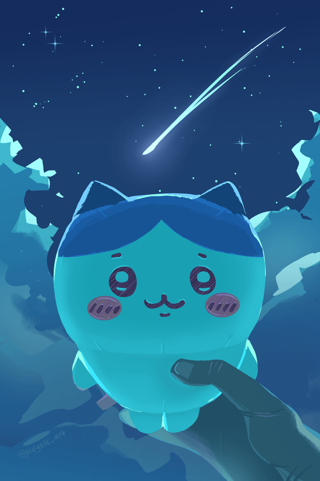 1080x1620 Moonlight Hachiware (Art By Me) : R Chiikawa_