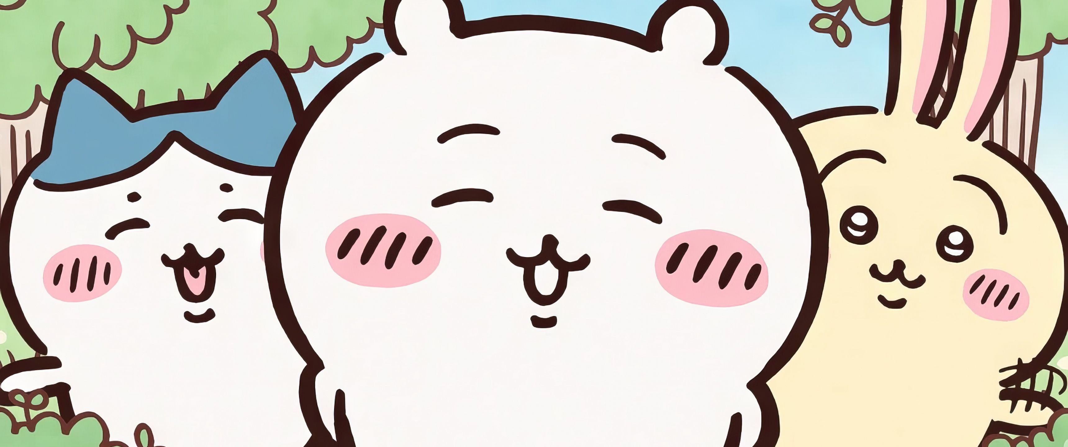 3440x1440 Hachiware, Chiikawa and Usagi 4K Wallpaper