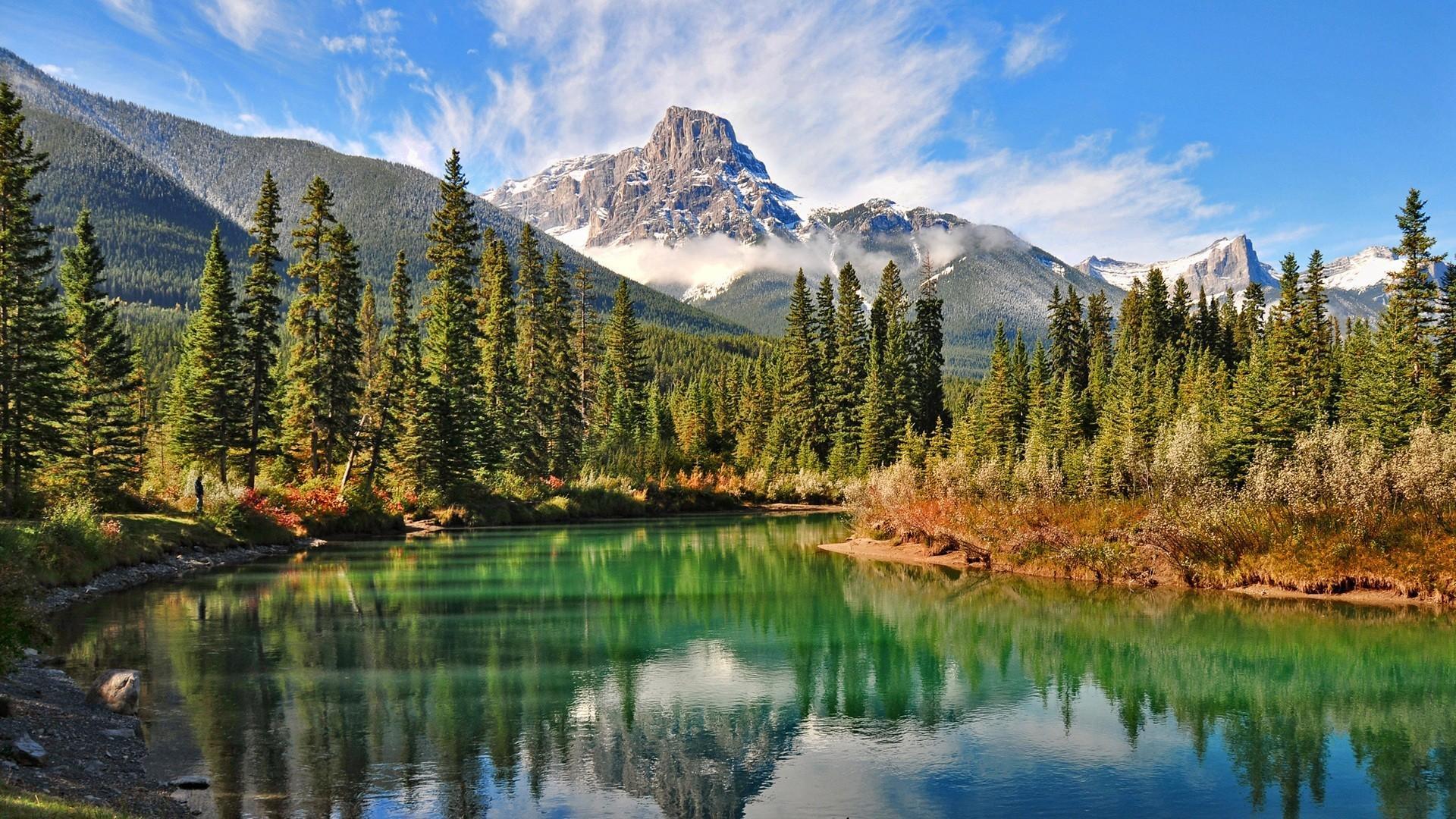 1920x1080 Canadian forests landscapes mountains natural scenery wallpaper