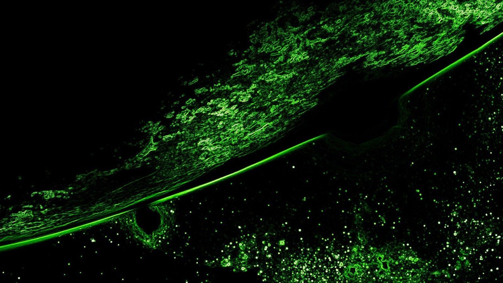 1600x900 Green Space Galaxy Black Background HD Green Wallpaper
