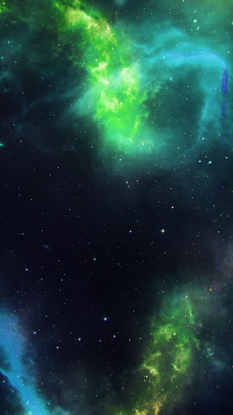 800x1422 Edge of the world black, dark, galaxy, green, nebula, sci fi, scifi, space, HD phone wallpaper