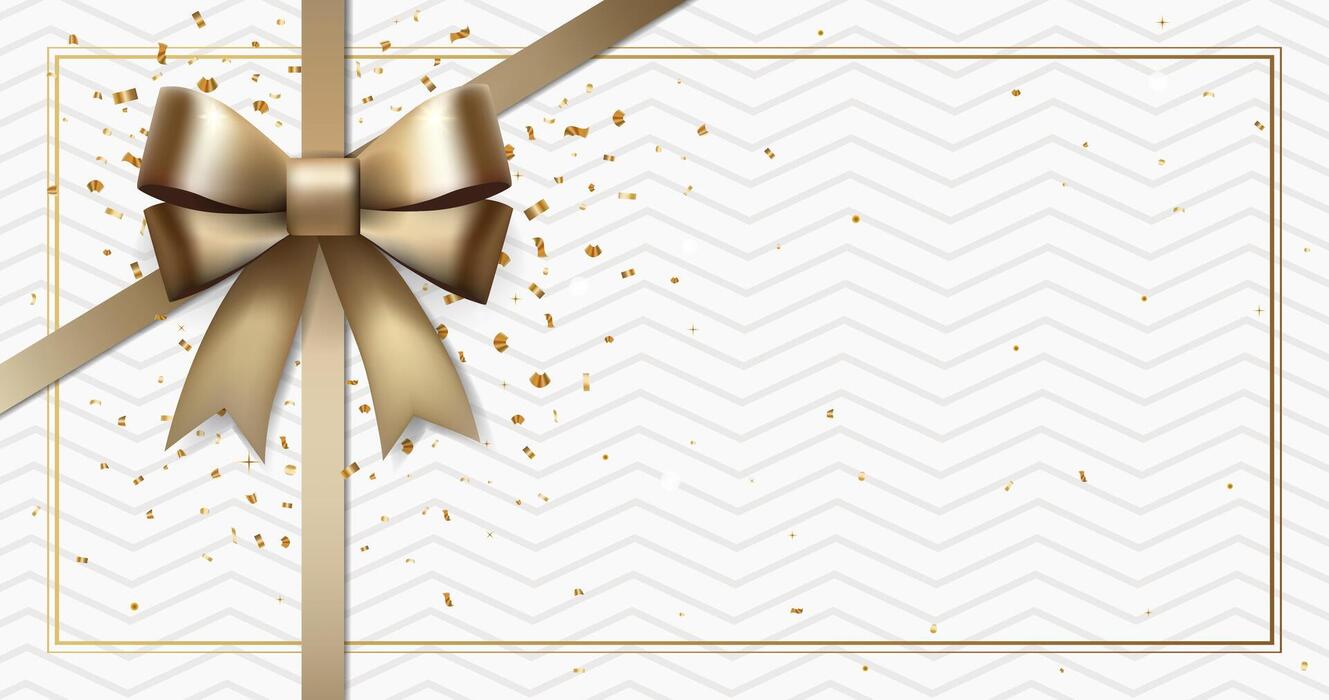 1329x700 Empty gift voucher with place for text. Luxury background with gold glitter. Elegant template for card, coupon, certificate