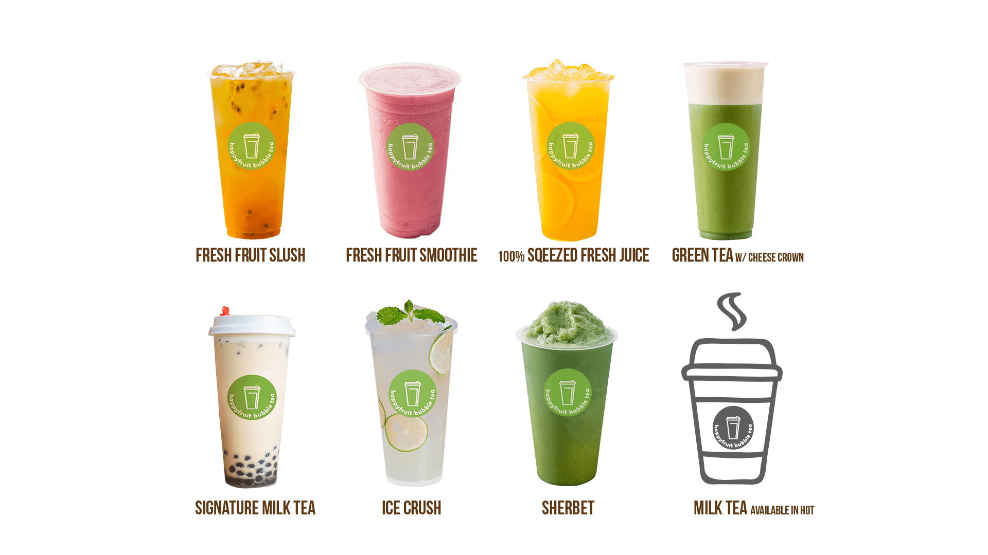 1920x1080 Happy Fruit Bubble Tea